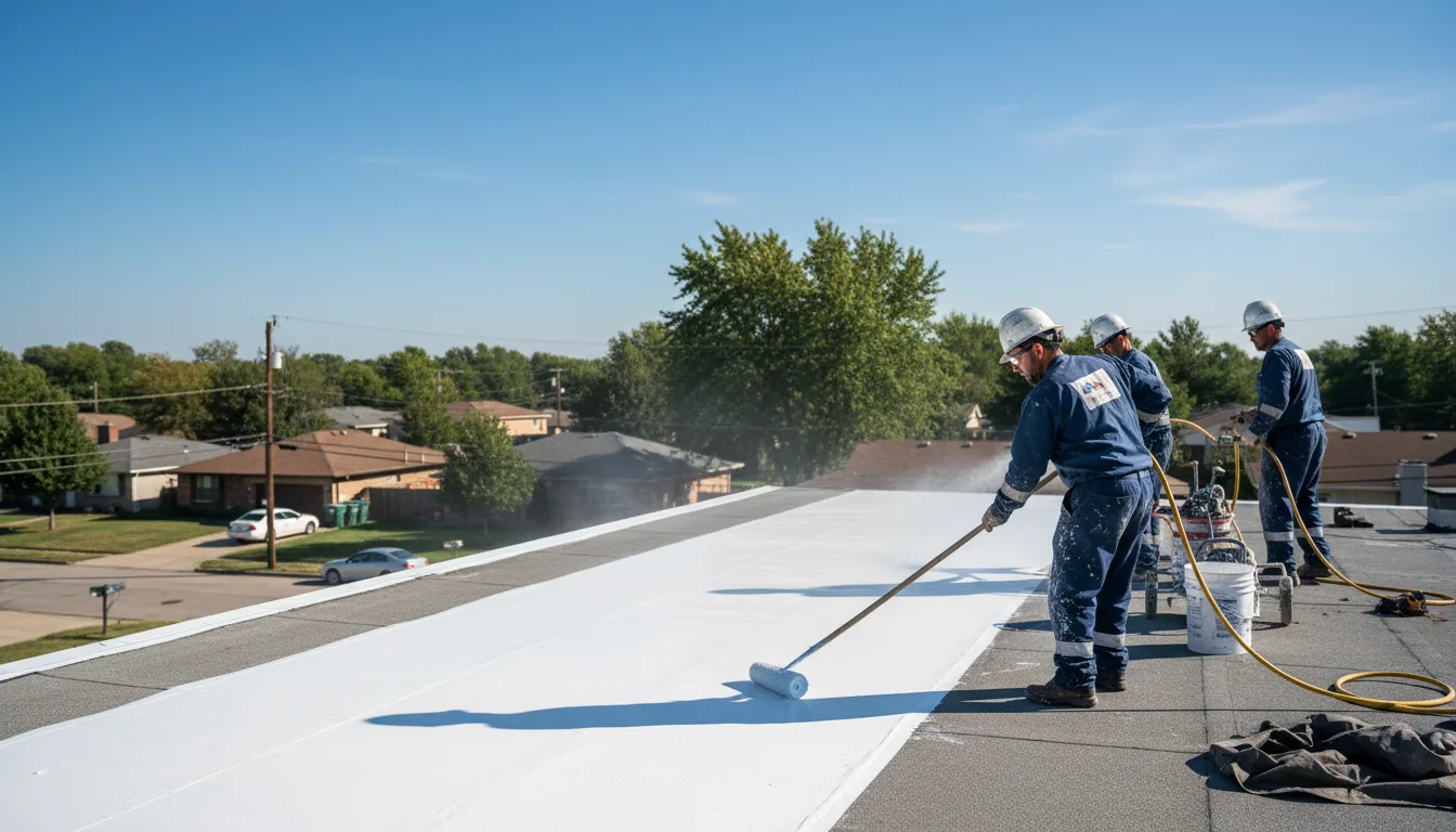 Commercial roof coating in Rock, MI near me